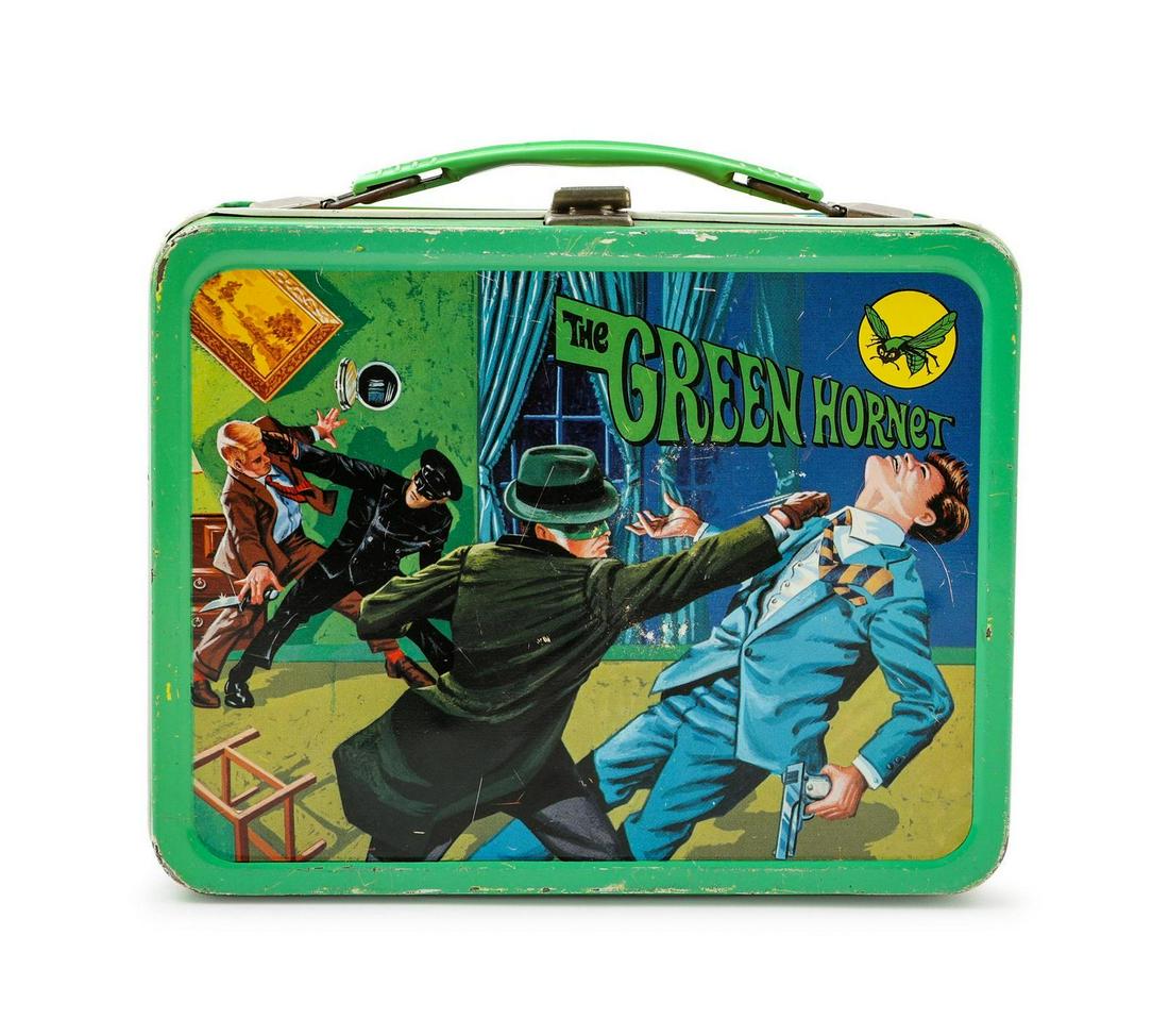 A King-Seeley Thermos Co. "Green Hornet" Lunch Box: A King-Seeley Thermos Co. "Green Hornet" Lunch Box Property from an Important Private Collection