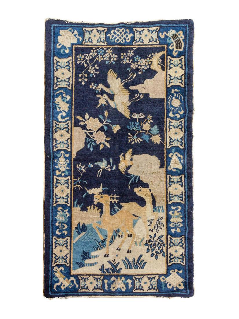 A Persian Wool Rug: A Persian Wool Rug 20th Century Property from the Collection of Dr. Gregory Boshart and Dr. William Lawrence, Chicago, Illinois