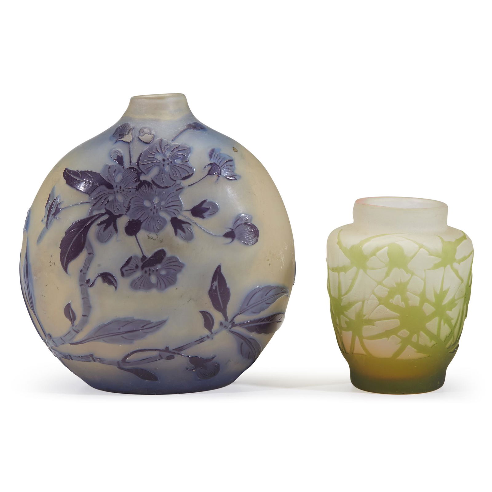 Émile Gallé (French, 1846-1904), A Bud Vase and A (1 of 2)