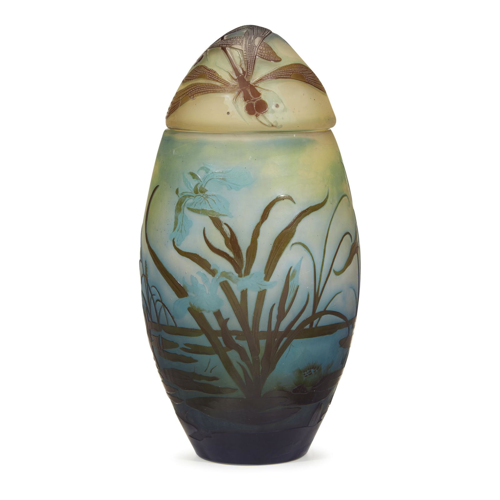 Émile Gallé (French, 1846-1904), A "Dragonfly" Jar and (1 of 1)