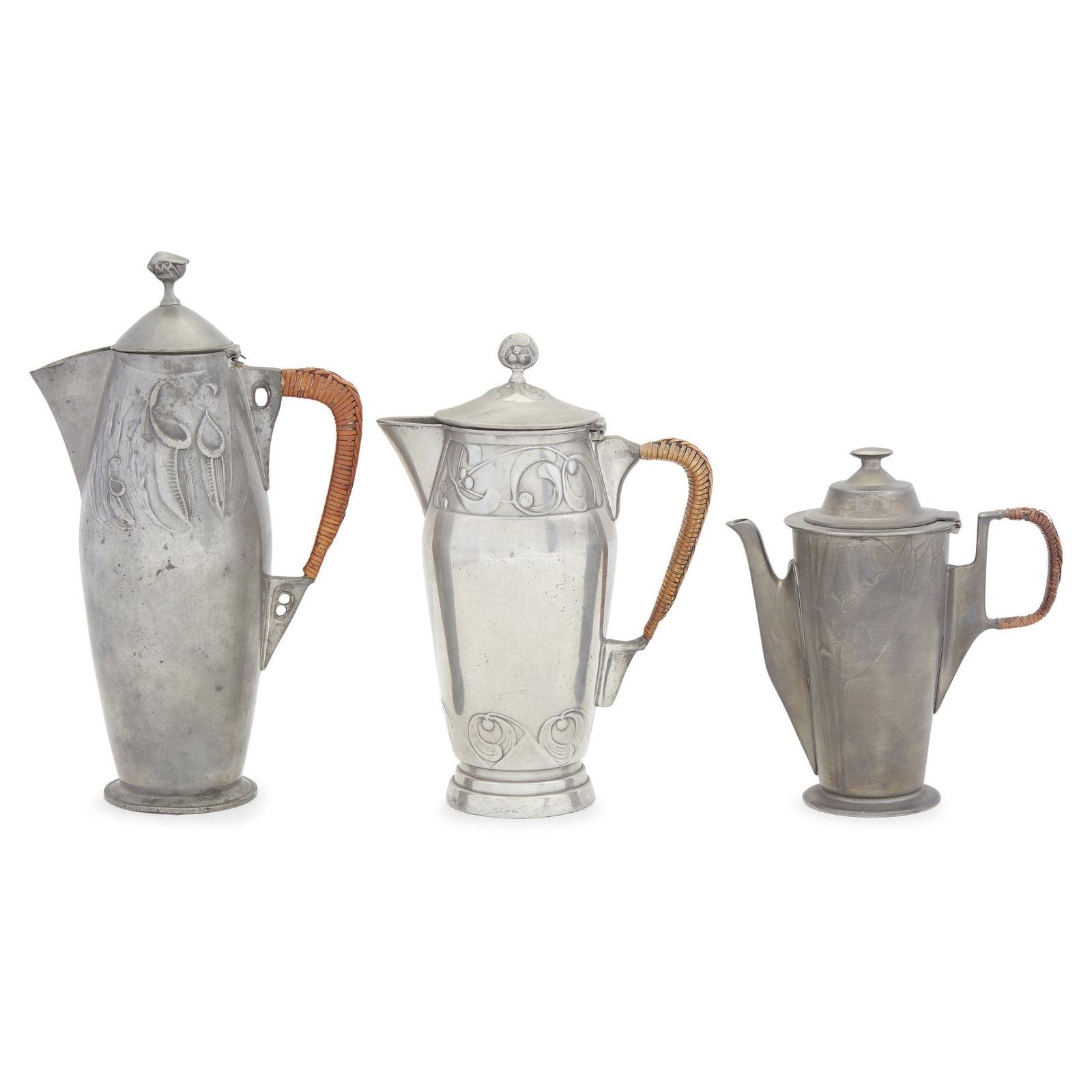 Kayserzinn (German, active 1862-1925), Three Pewter (1 of 1)