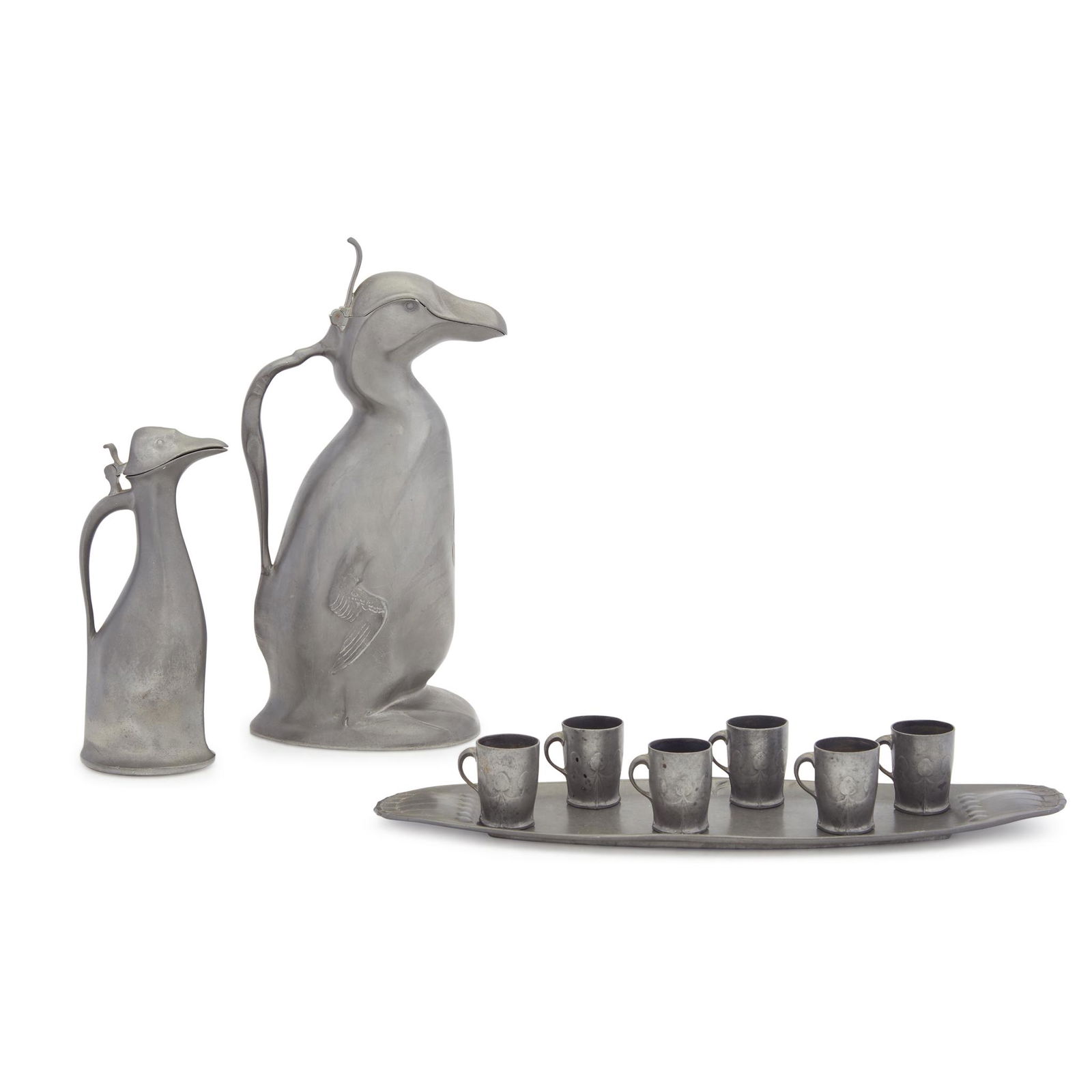 Kayserzinn (German, active 1862-1925), A Large Pewter (1 of 2)