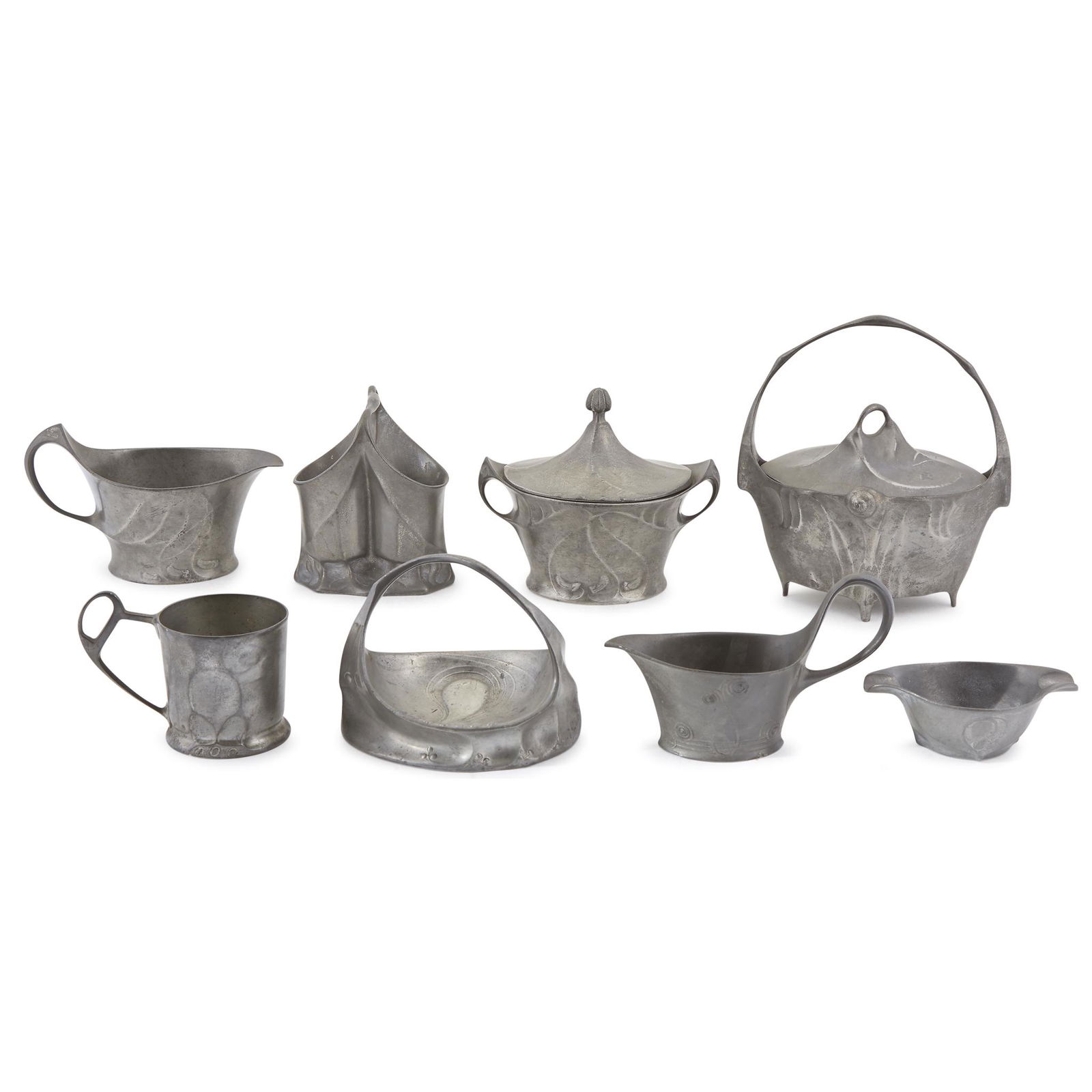 Kayserzinn (German, active 1862-1925), A Group of Eight (1 of 1)