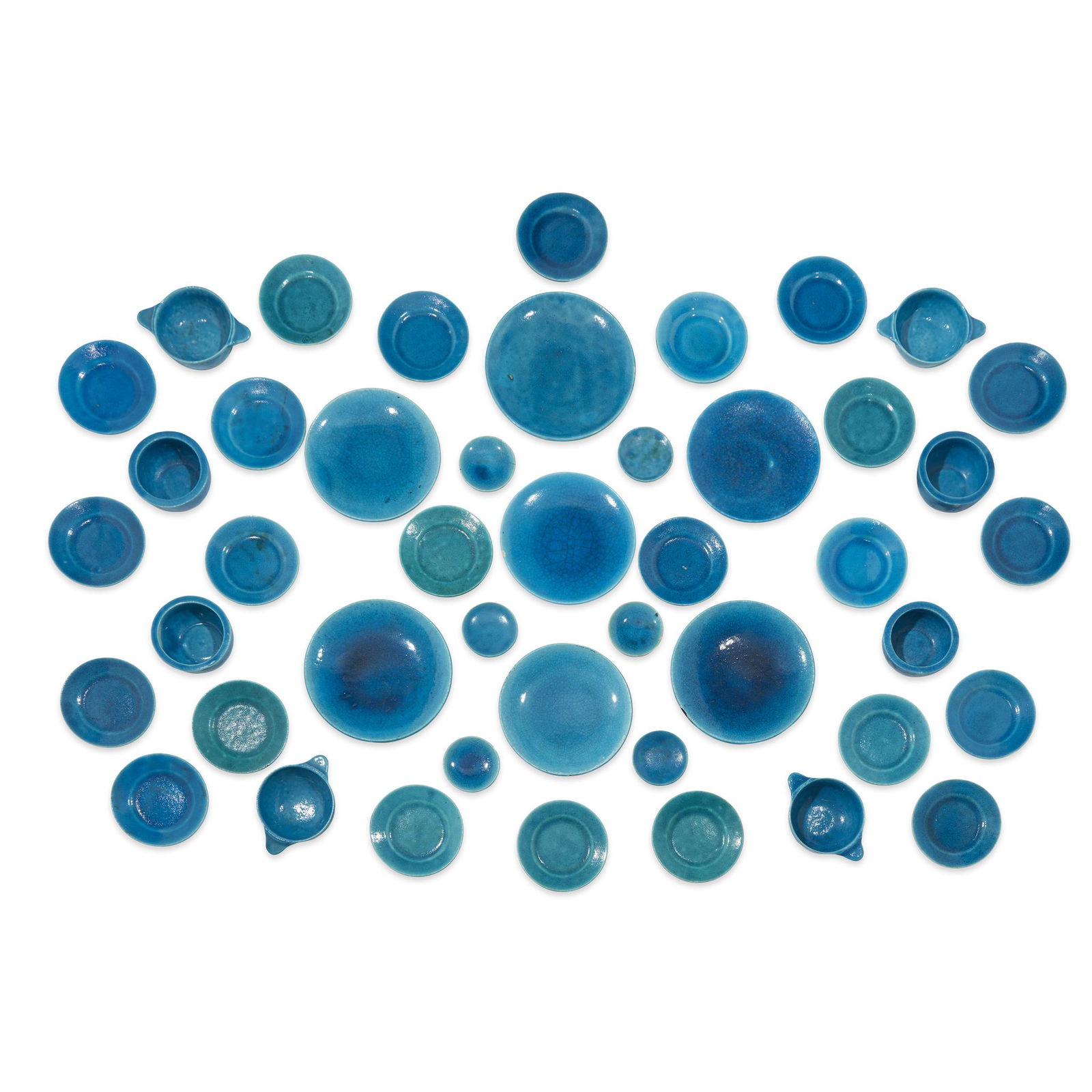 Edmond Lachenal (French, 1855-1948), A Turquoise Glazed (1 of 2)