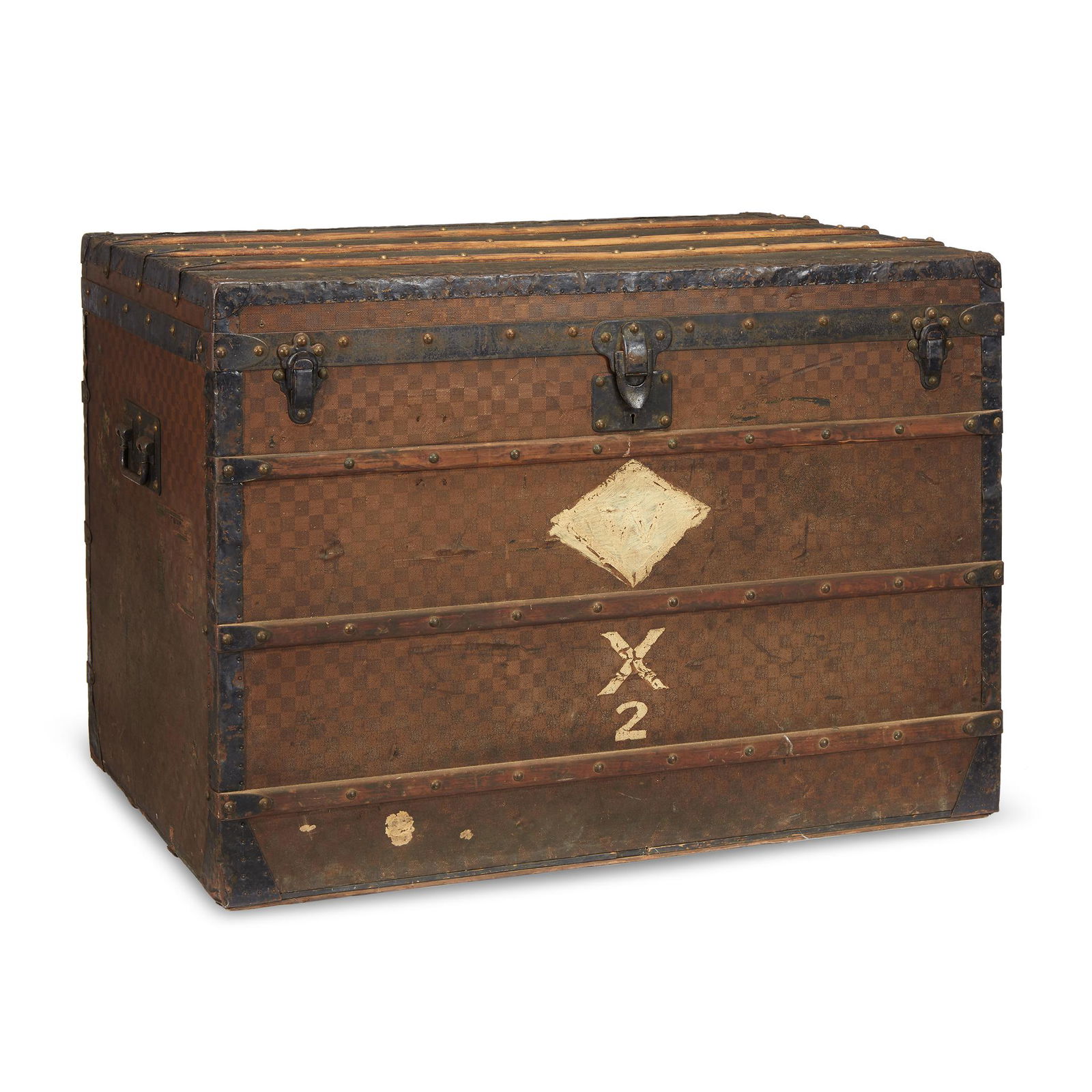 Louis Vuitton (French, est. 1854), A Steamer Trunk, (1 of 2)