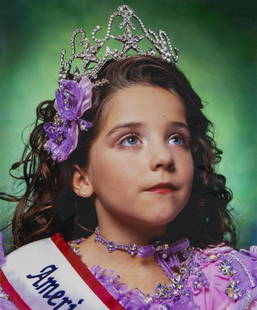 Andres Serrano (American, b. 1950) America (Jewel-Joy: Andres Serrano (American, b. 1950) America (Jewel-Joy Stevens, America's little Yankee Miss), 2003 digital c-print signed and numbered 12/100, from America Now + Here Portfolio, 2009 Sheet 24 x 20 inc