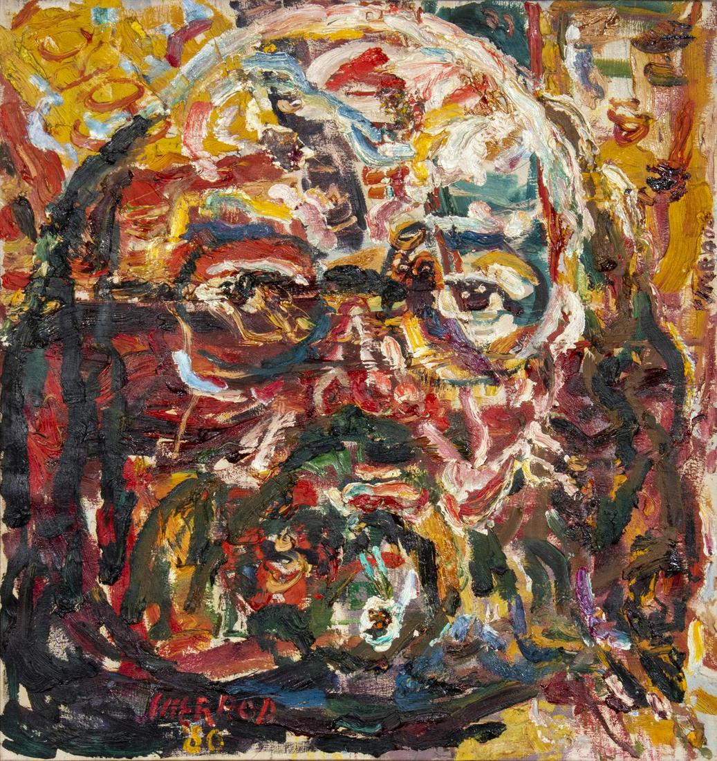 Philip L. Sherrod (American, b.1935) Blonde Fire #1,: Philip L. Sherrod (American, b.1935) Blonde Fire #1, 1980 oil on canvas 32 x 30 inches. Deaccessioned from the Boca Raton Museum of Art to benefit the Acquisitions Fund
