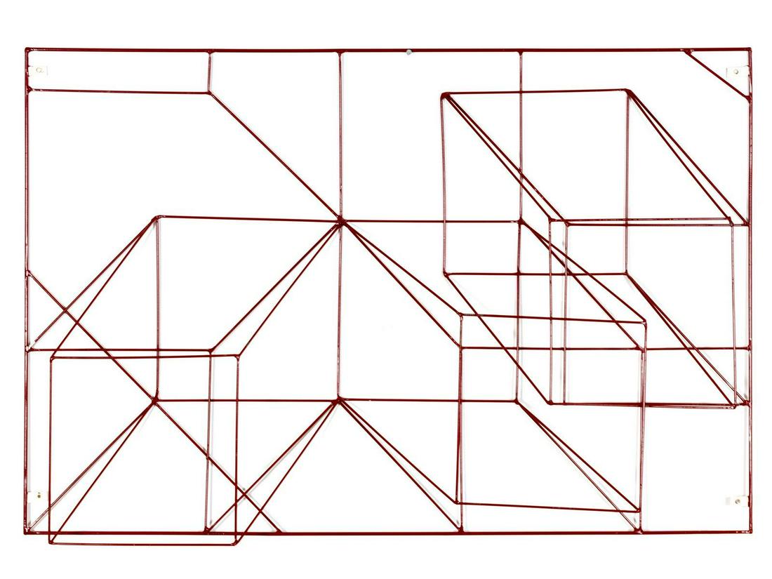 Tony Robbin (American, b. 1943) Untitled : Tony Robbin (American, b. 1943) Untitled metal wire wall hanging 36 x 24 x 5 inches. Deaccessioned from the Boca Raton Museum of Art to benefit the Acquisitions Fund