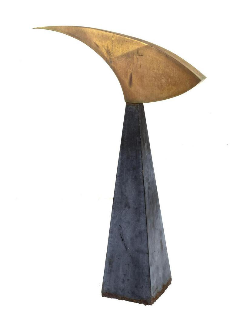 Robert Perless (American, b. 1938) Untitled, circa: Robert Perless (American, b. 1938) Untitled, circa 1967 polychromed hollow steel Height 54 x width 37 x depth 7 inches. Deaccessioned from the Boca Raton Museum of Art to benefit the Acquisitions Fu