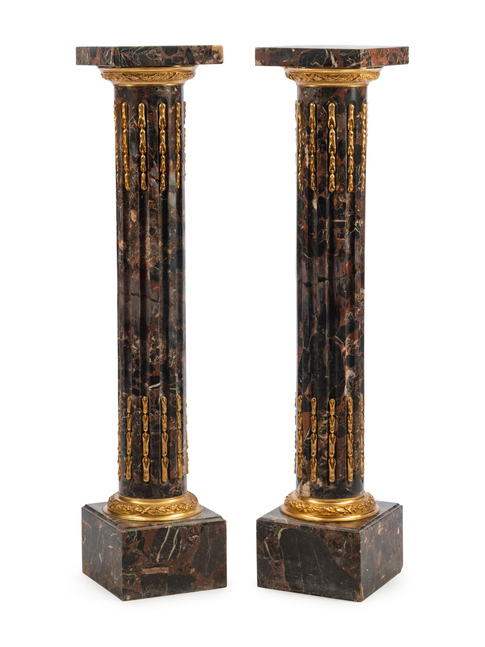A Pair of Louis XVI Style Gilt Metal Mounted Marble (1 of 1)
