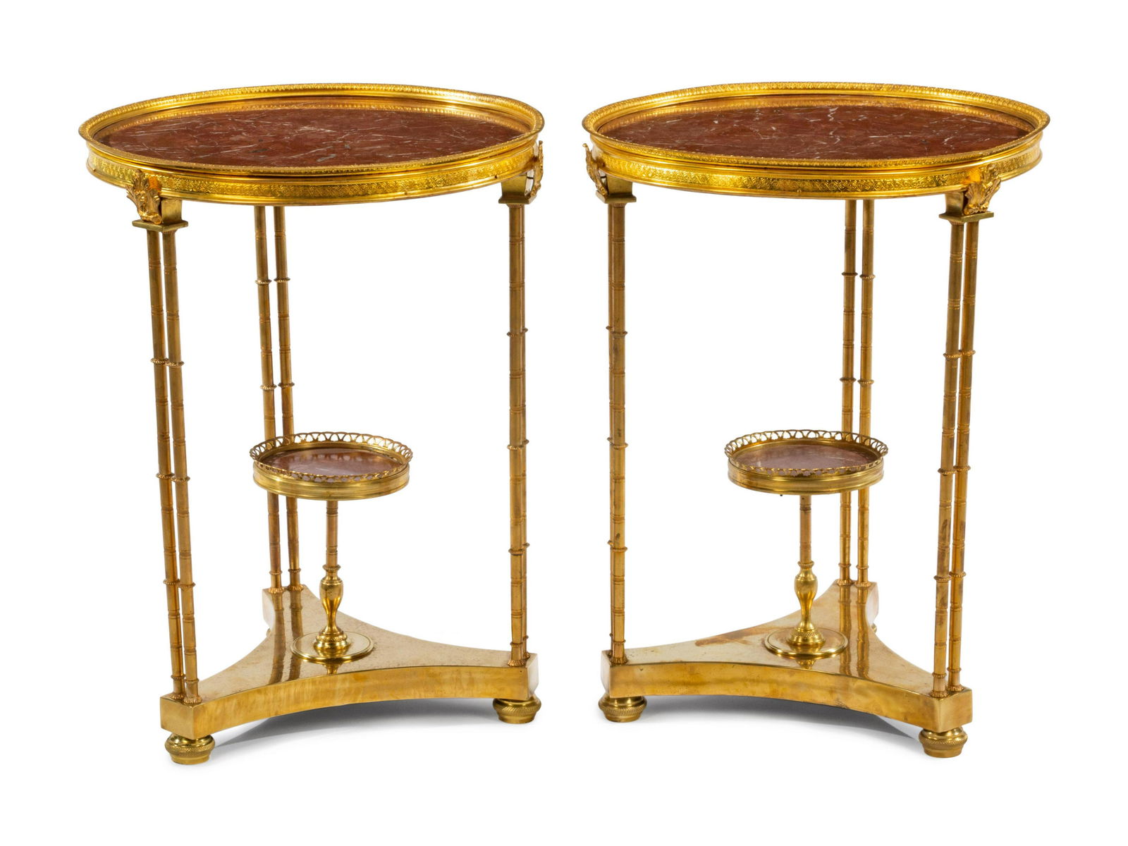 A Pair of Neoclassical Style Gilt Bronze Gueridons (1 of 1)