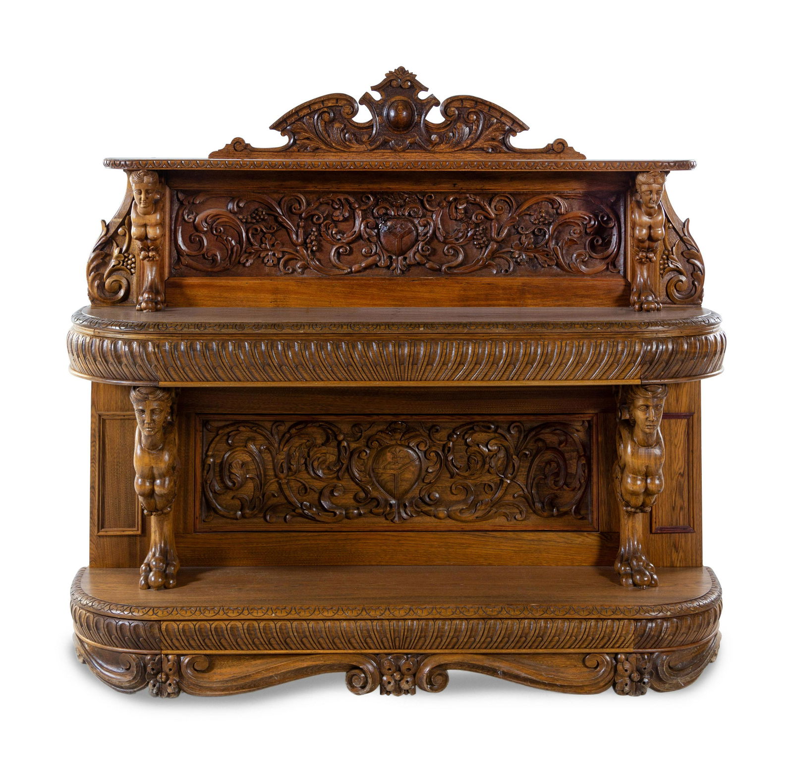 A Renaissance Revival Carved Oak Sideboard (1 of 3)