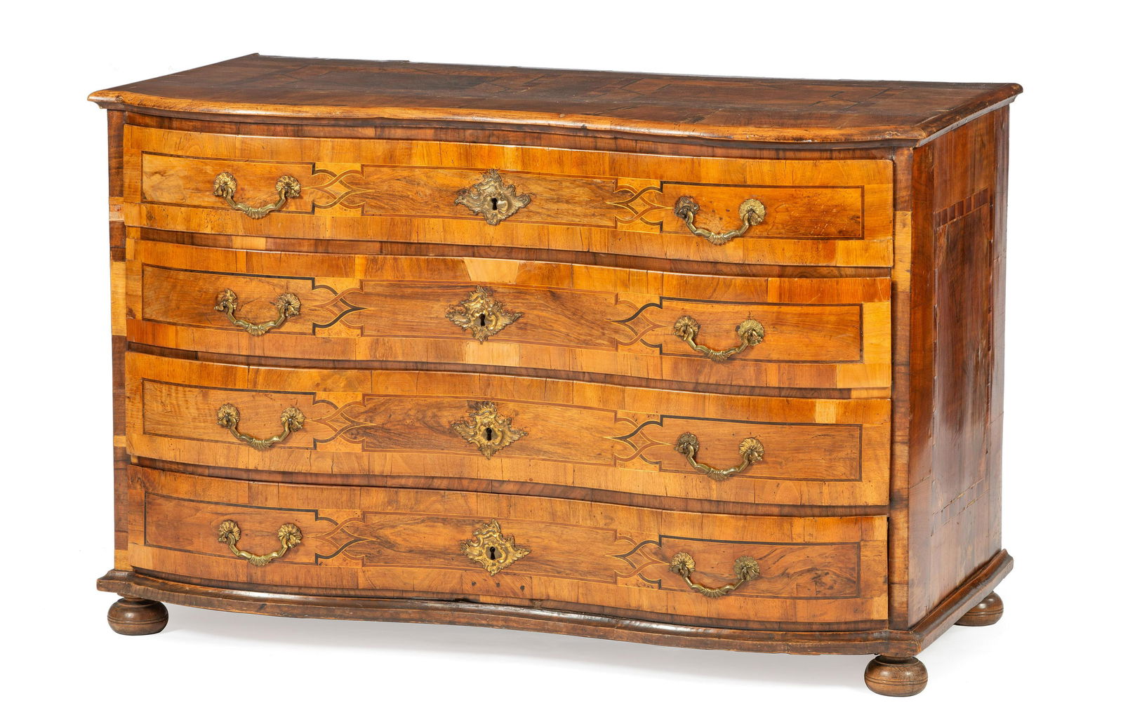A German or Austrian Baroque Burlwood Commode (1 of 3)