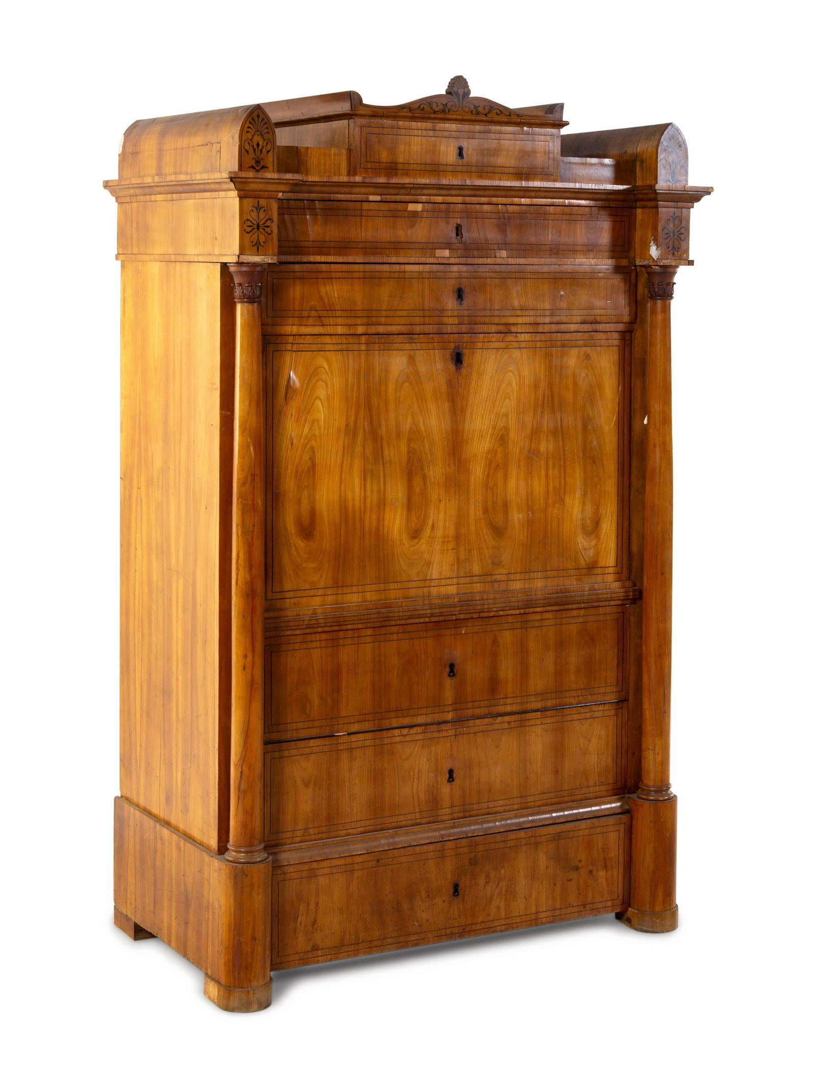A Biedermeier Walnut Secretaire a Abattant (1 of 2)