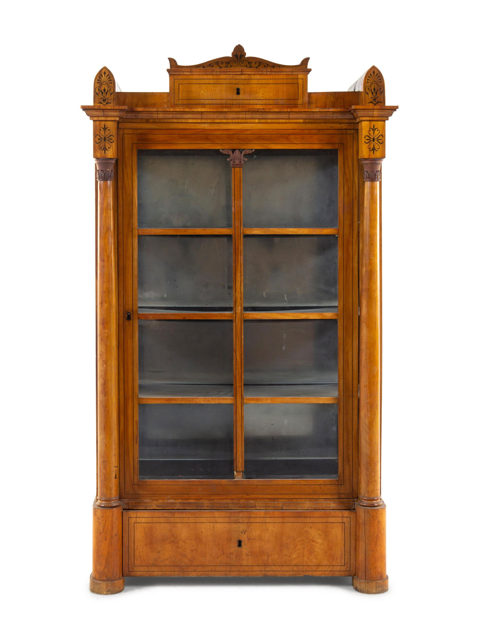 A Biedermeier Walnut Bookcase (1 of 2)