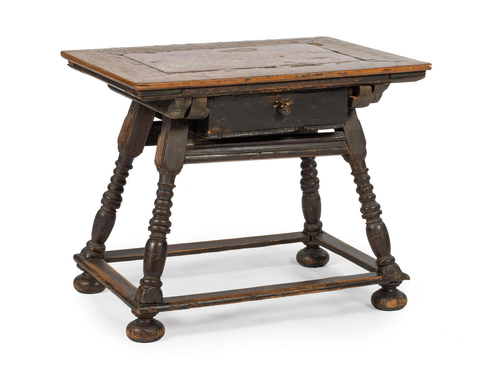 A Continental Marble-Inset Tavern Table (1 of 3)