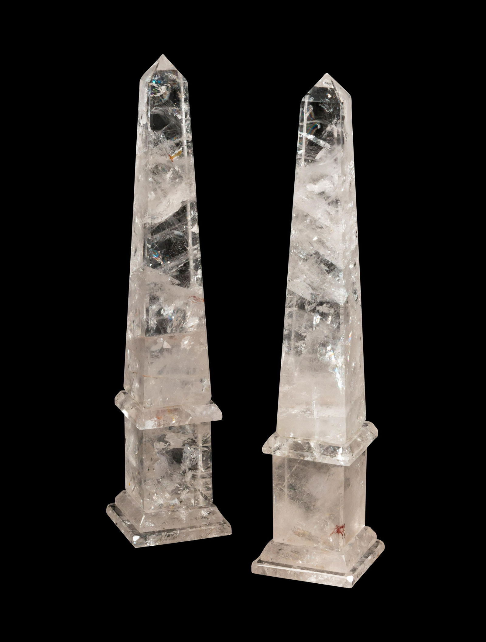 A Pair of Rock Crystal Obelisks (1 of 1)