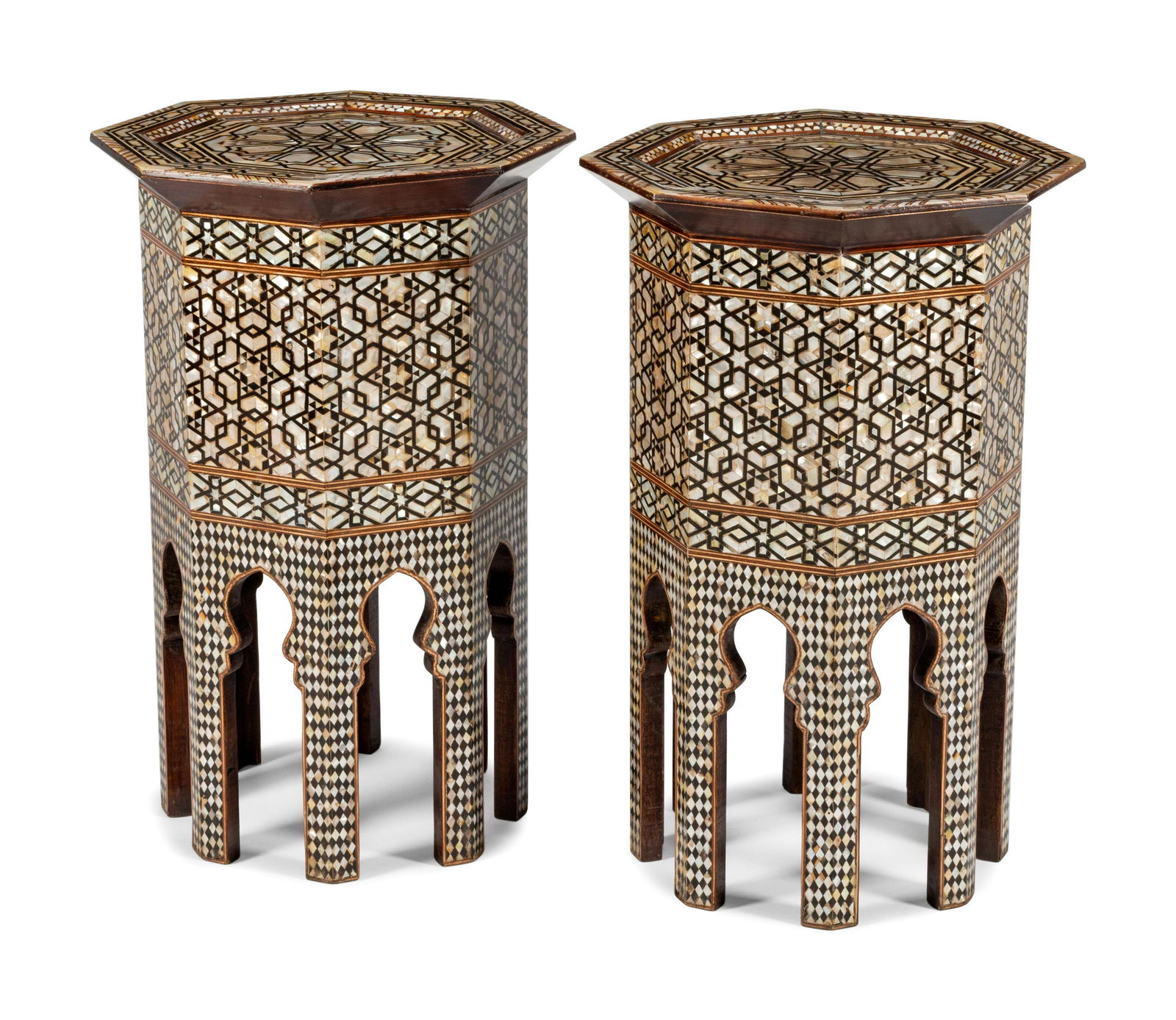 A Pair of Moorish Style Mother-of-Pearl Inlaid (1 of 1)