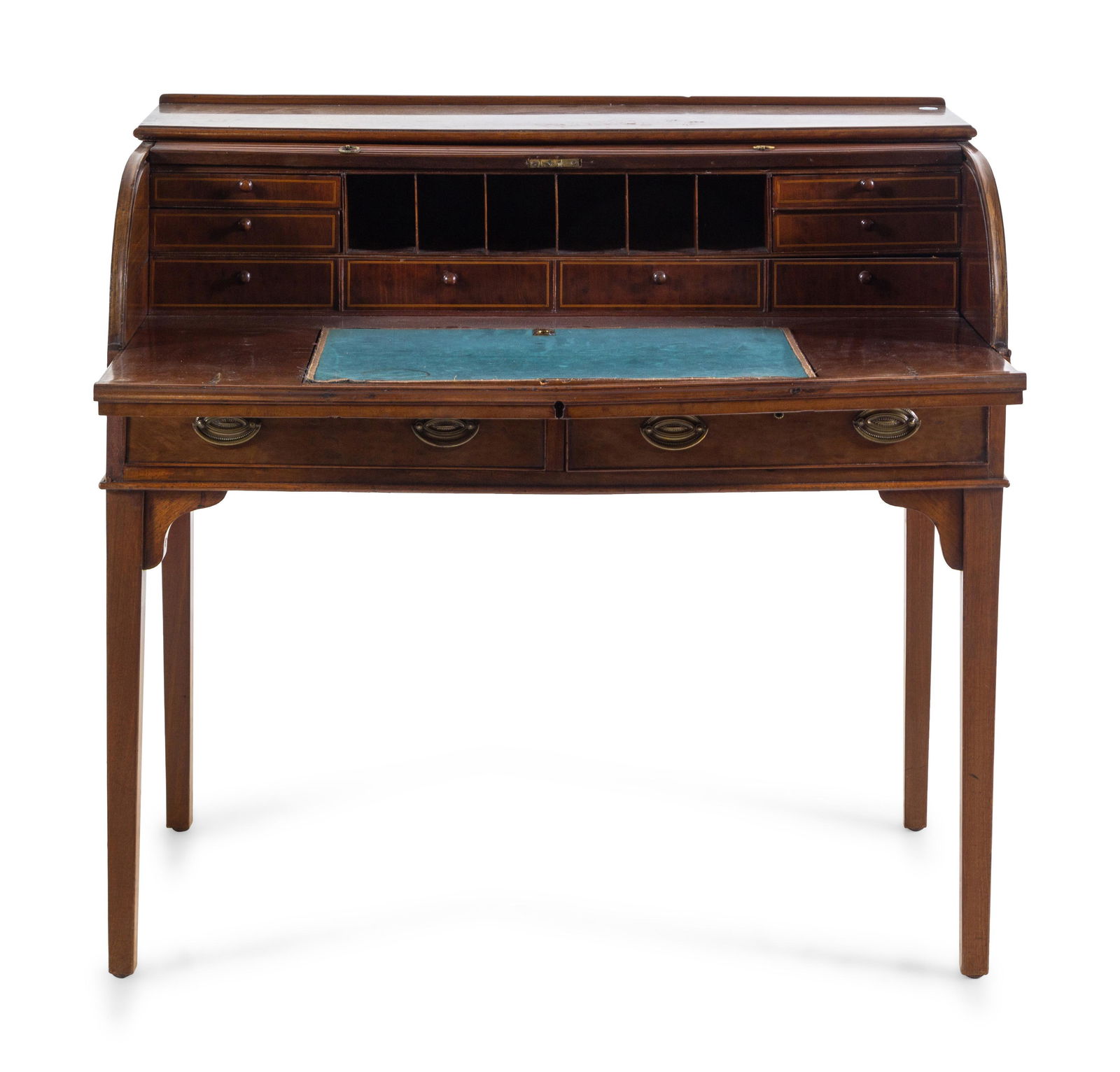 For Auction A George Iii Mahogany Roll Top Desk 358 On Feb 11