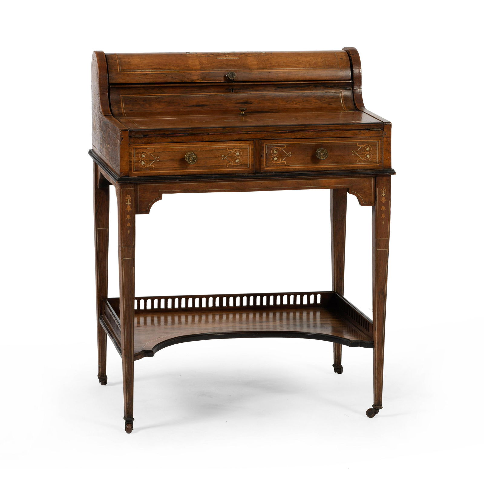 For Auction A Victorian Rosewood And Marquetry Lady S Writing