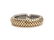 JOHN HARDY, STERLING SILVER AND YELLOW GOLD 'DOT' CUFF