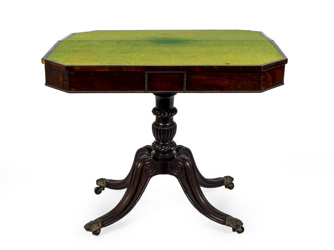 A Regency Figured Mahogany Flip Top Card Table Height (1 of 1)