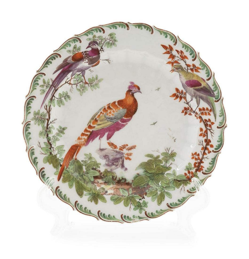 A Chelsea Porcelain Plate Diameter 8 3/8 inches. (1 of 1)