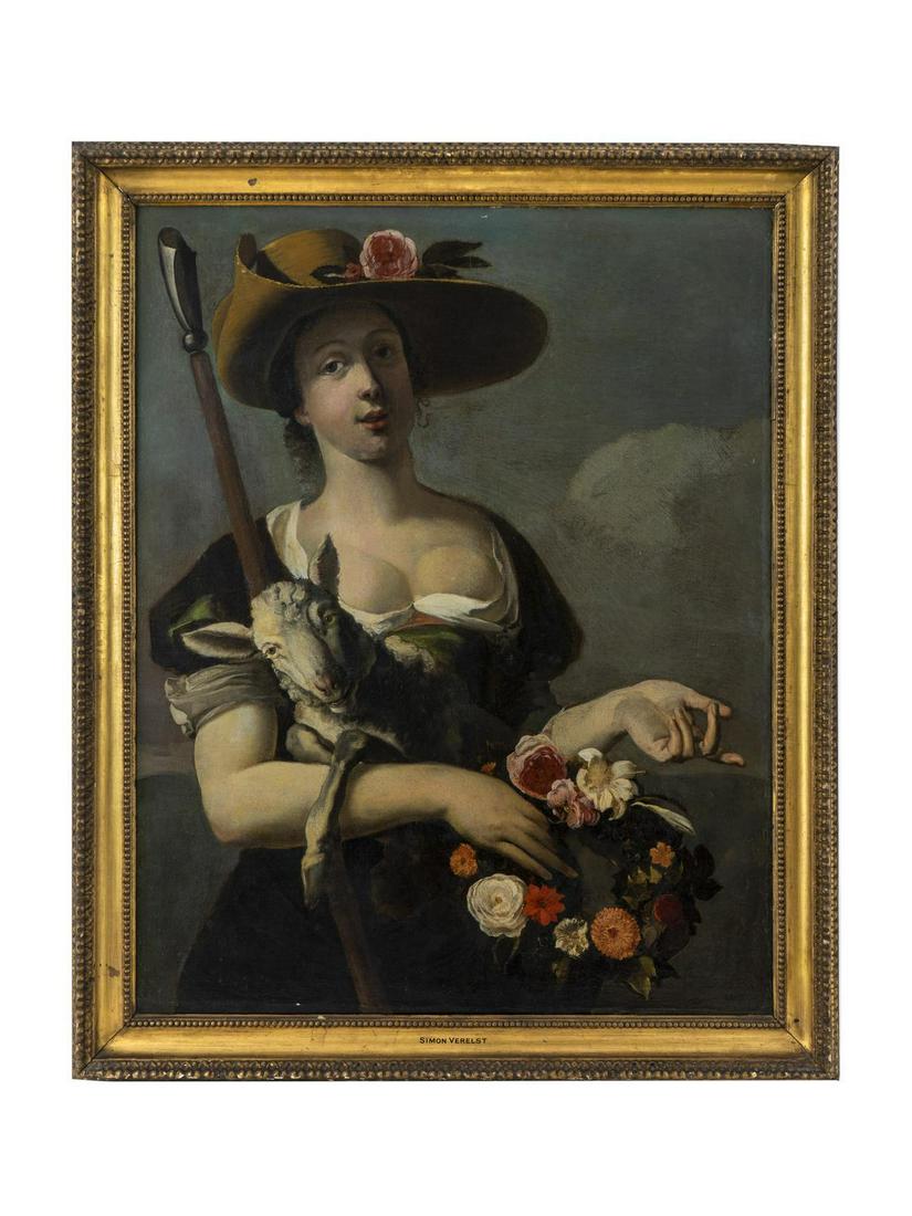 After Simon Verelst (Dutch, 1644-1710) Untitled, Lady (1 of 2)