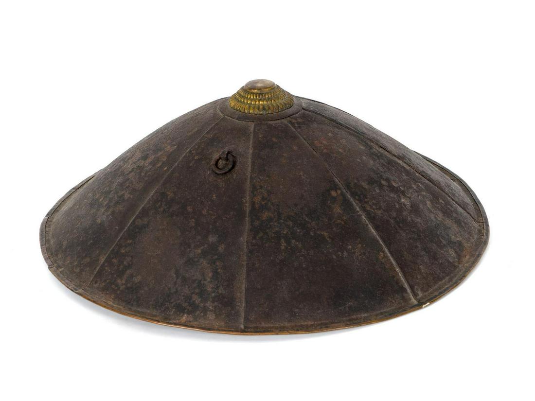 A Southeast Asian Iron Helmet Diameter 14 1/2 inches. (1 of 1)