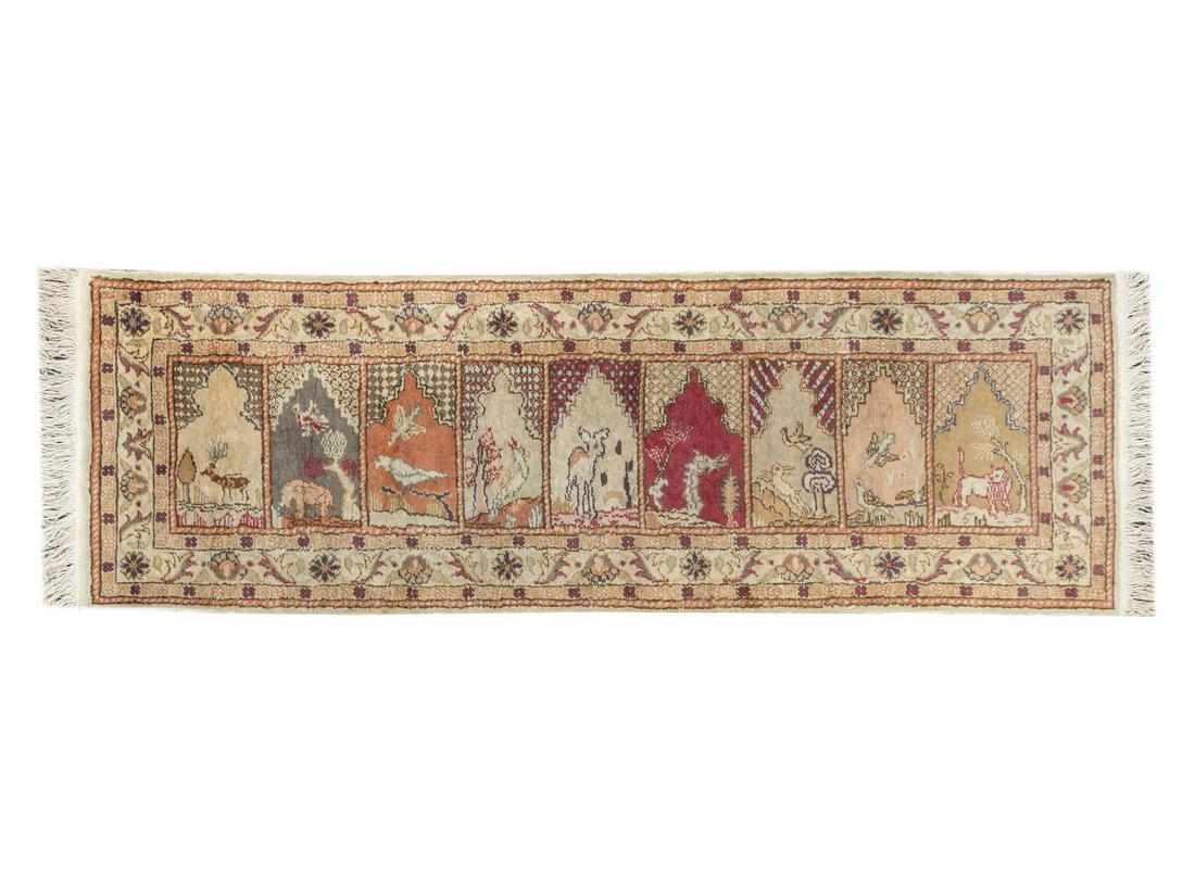 A Tabriz Wool  Runner 5 feet 6 inches x 1 foot 9 (1 of 1)