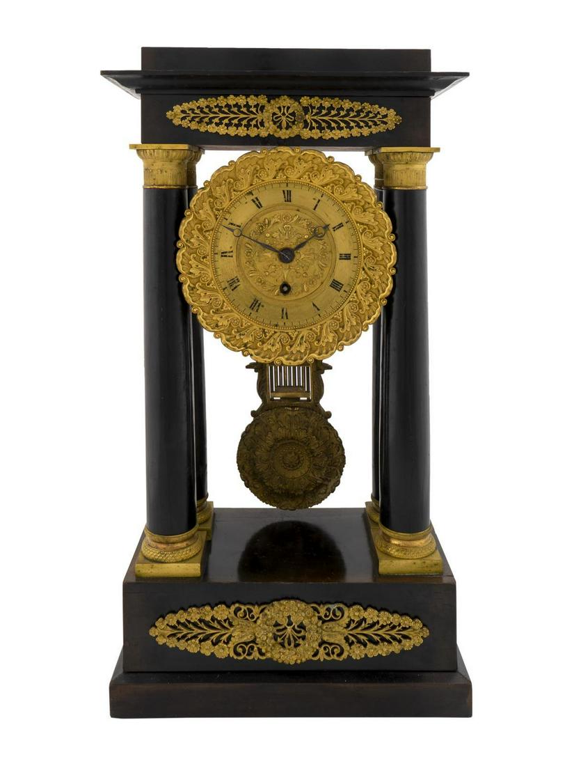 A French Empire Style Ebonized Wood and Gilt Portico (1 of 1)