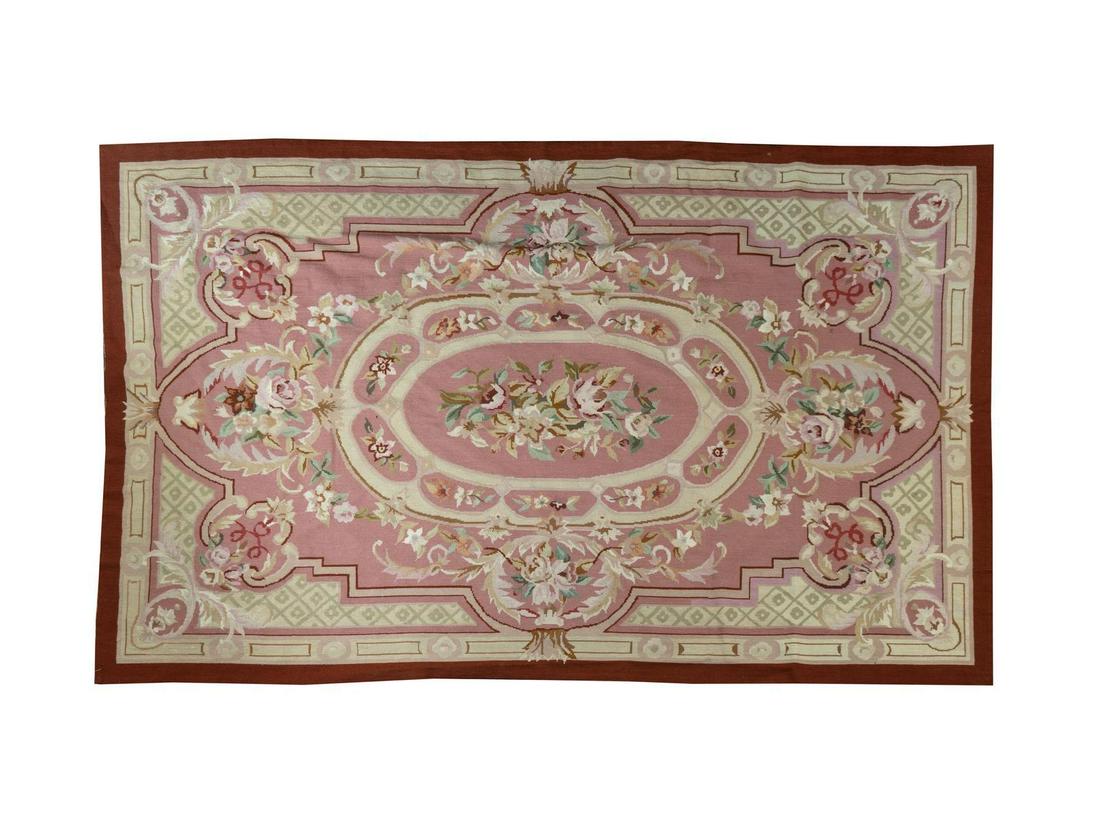 An Aubusson Style Rug 6 feet 8 inches x 4 feet.: An Aubusson Style Rug 20TH CENTURY 6 feet 8 inches x 4 feet.