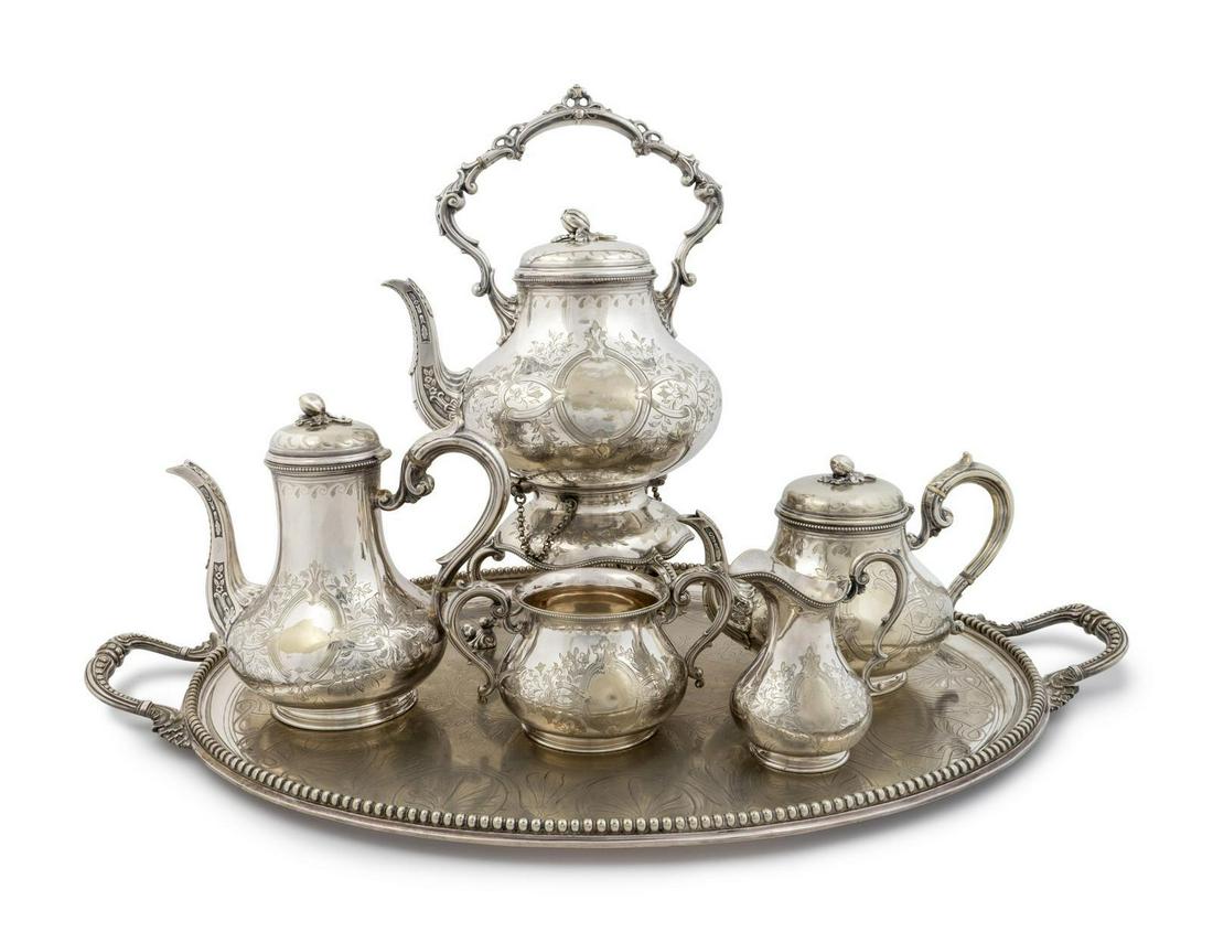A Continental Silverplate Six-Piece Tea and Coffee (1 of 1)