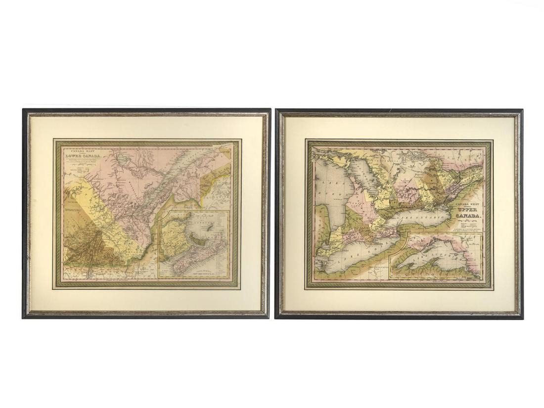 Two Hand-Colored Maps of Canadian Territory Image area (1 of 1)