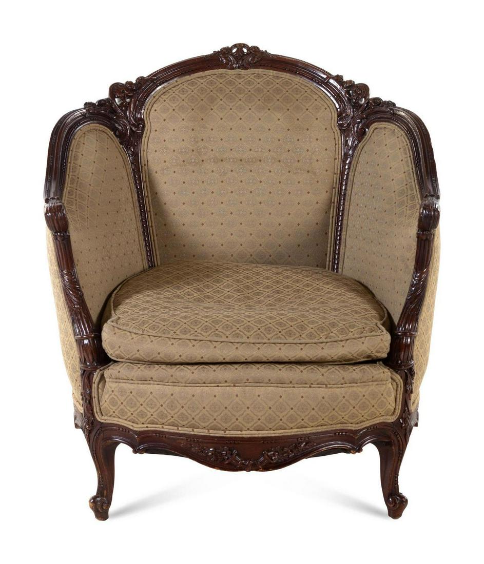 A Louis XV Style Bergere: A Louis XV Style Bergere