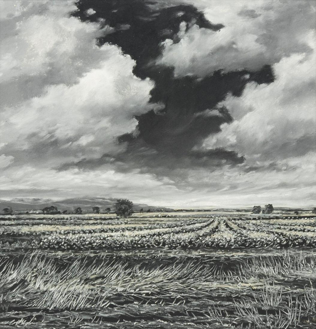 Ellen Wagener (American, b. 1962) Landscape: Ellen Wagener (American, b. 1962) Landscape pastel on paper signed (lower left) 6 x 6 inches. Property from an Important Chicago Collection