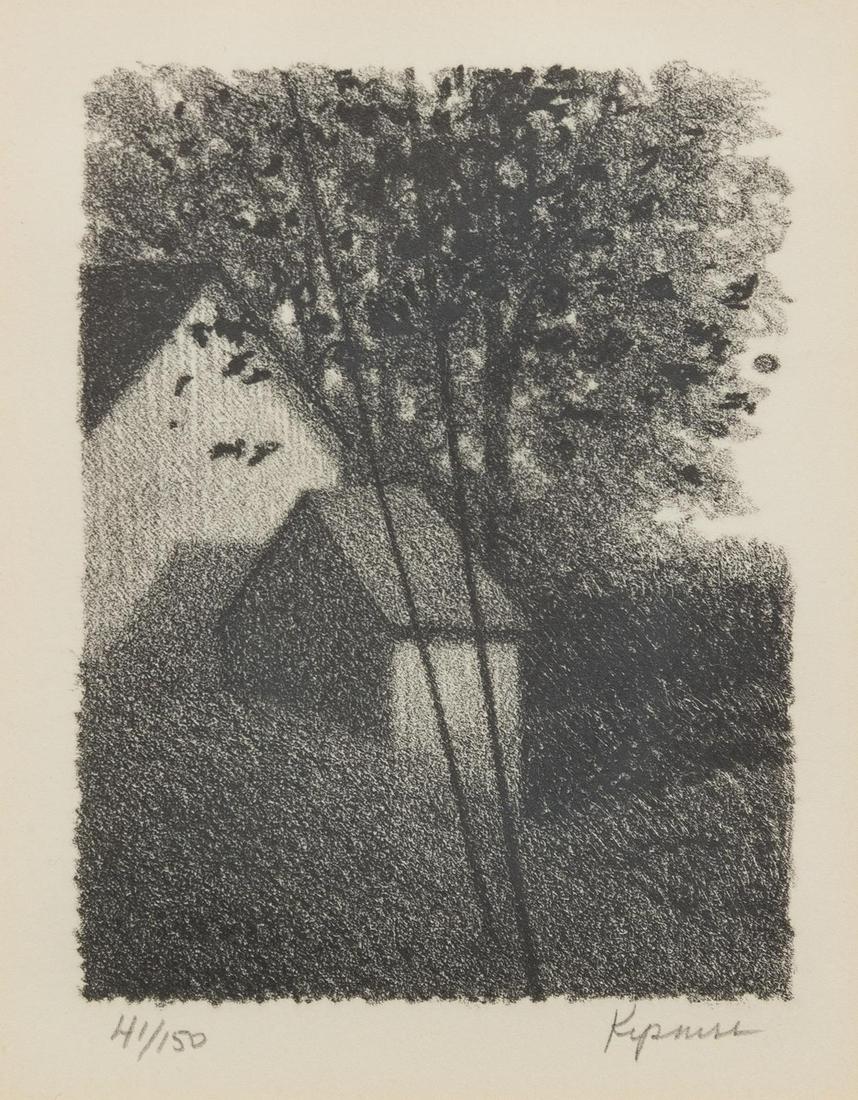 Robert Kipniss, (American, b. 1931), South Wind: Robert Kipniss, (American, b. 1931), South Wind edition 41/150, signed Kipniss (lower right) 4 x 3 inches.