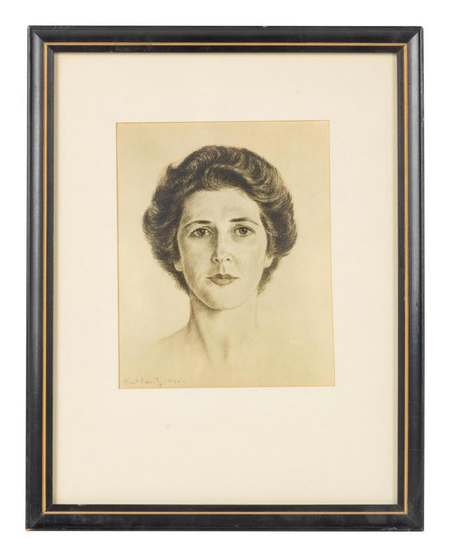 Kurt Pantz (Austrian/American, 1903 - 2003) Sketch of: Kurt Pantz (Austrian/American, 1903 - 2003) Sketch of Woman, 1944 graphite on paper