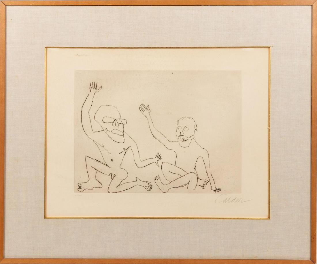 Alexander Calder (American, 1898-1976) Santa Claus: Alexander Calder (American, 1898-1976) Santa Claus etching edition 24/25, signed in pencil (lower right) 13 1/2 x 18 1/2 inches.