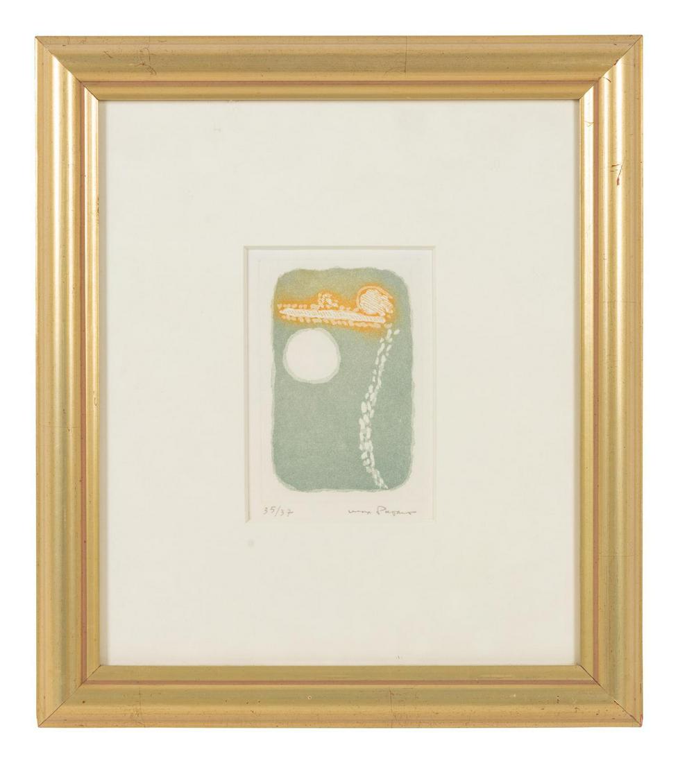 Max Papart (French, 1911-1994) Toutes les plumes du: Max Papart (French, 1911-1994) Toutes les plumes du rituel color etching signed and numbered 35/37 in pencil 5 x 3 1/4 inches. Property from the Collection of H. Thomas Axt, New York, New York Provena