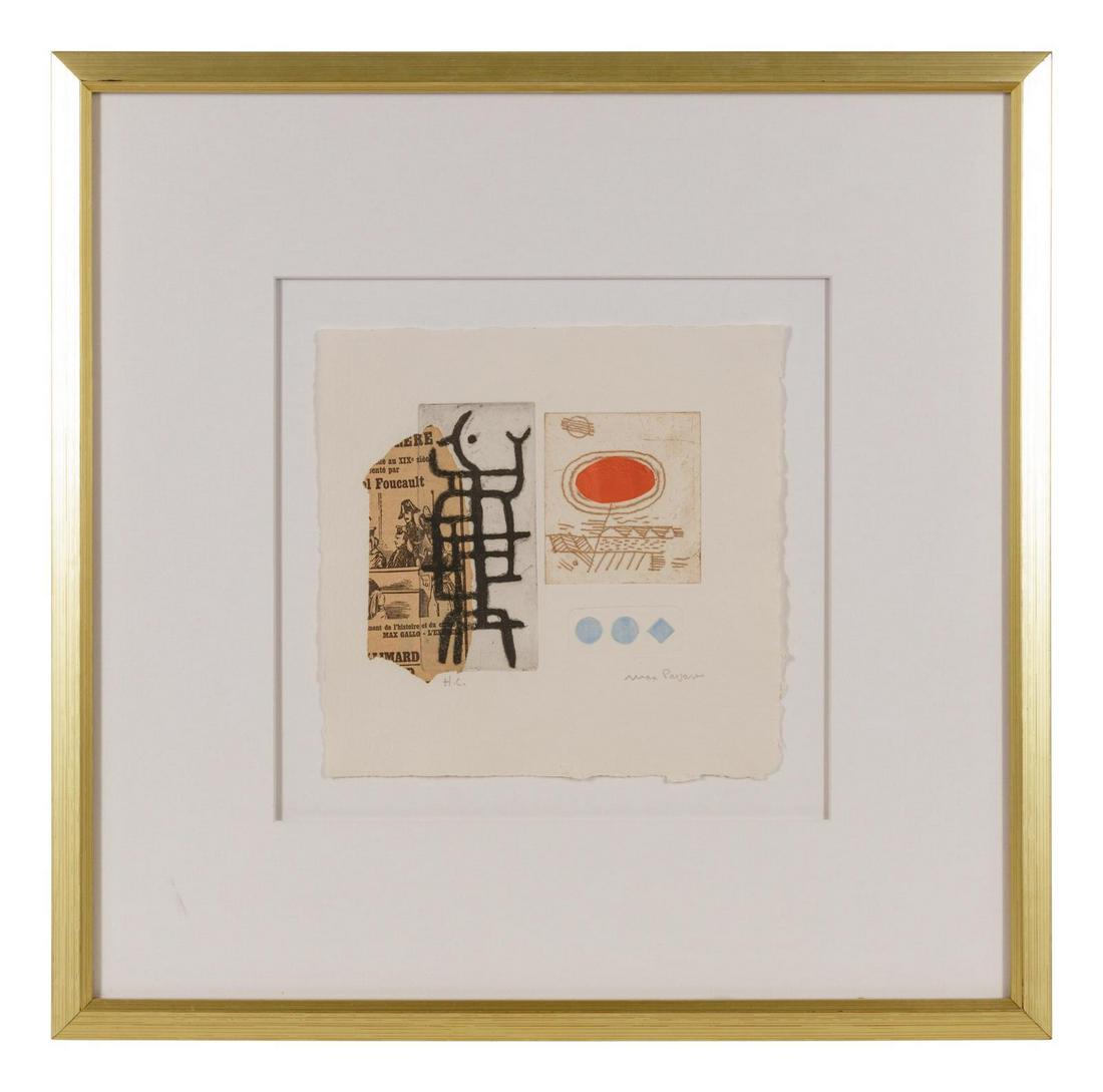 Max Papart (French, 1911-1994) Untitled: Max Papart (French, 1911-1994) Untitled etching signed and inscribed in pencil 6 x 7 inches. Property from the Collection of H. Thomas Axt, New York, New York Provenance: Nahan Galleries, New Orleans