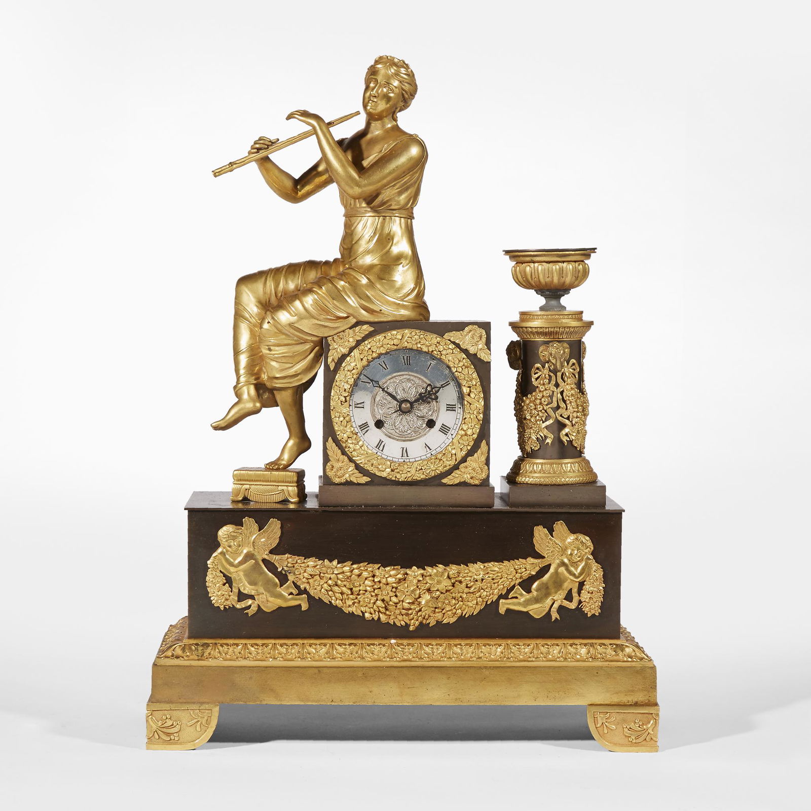 An Empire gilt and patinated ormolu and bronze figural (1 of 1)