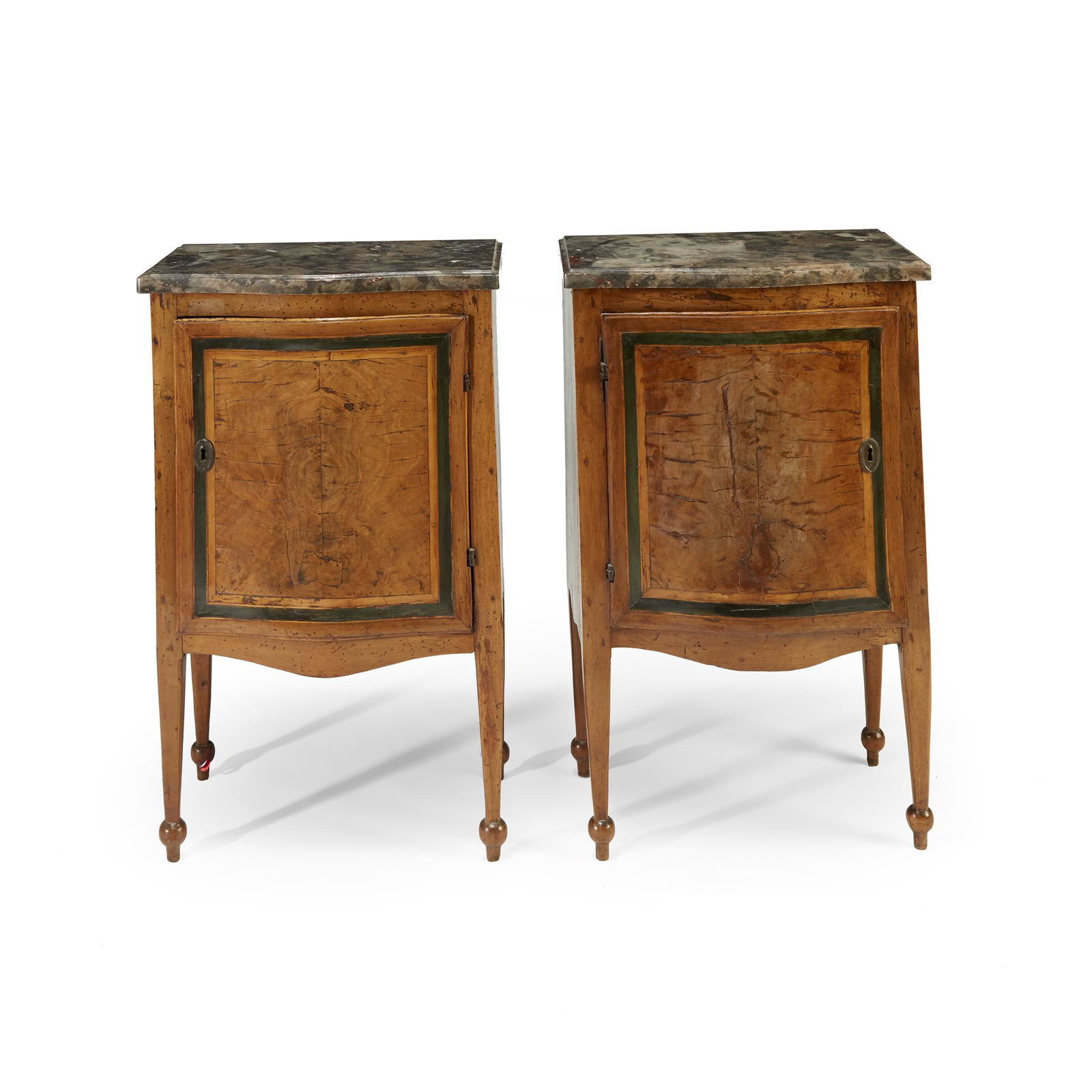 Pair of French provincial Louis XVI style commodes with (1 of 1)