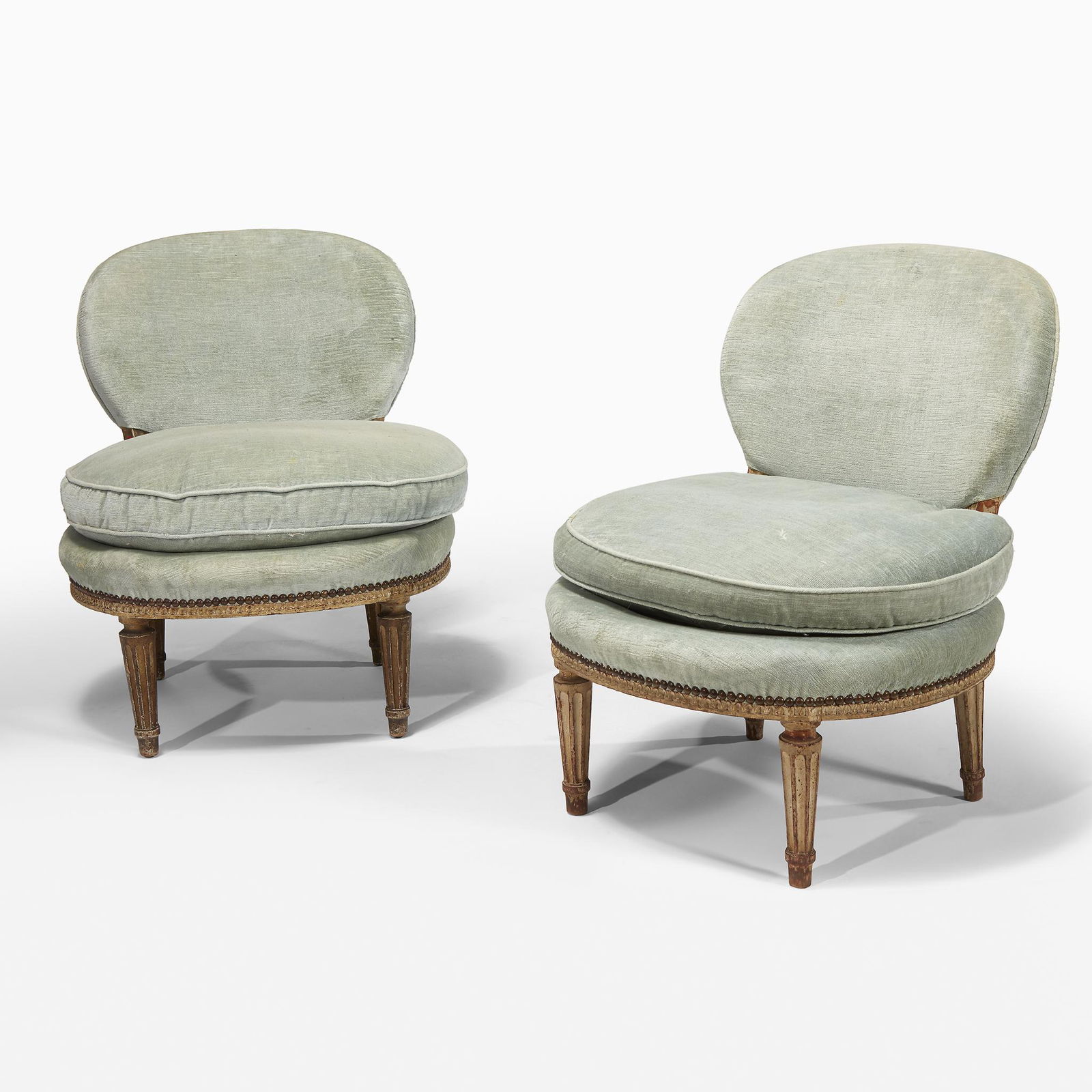 Pair of French boudoir chairs, Early 20th Century (1 of 1)