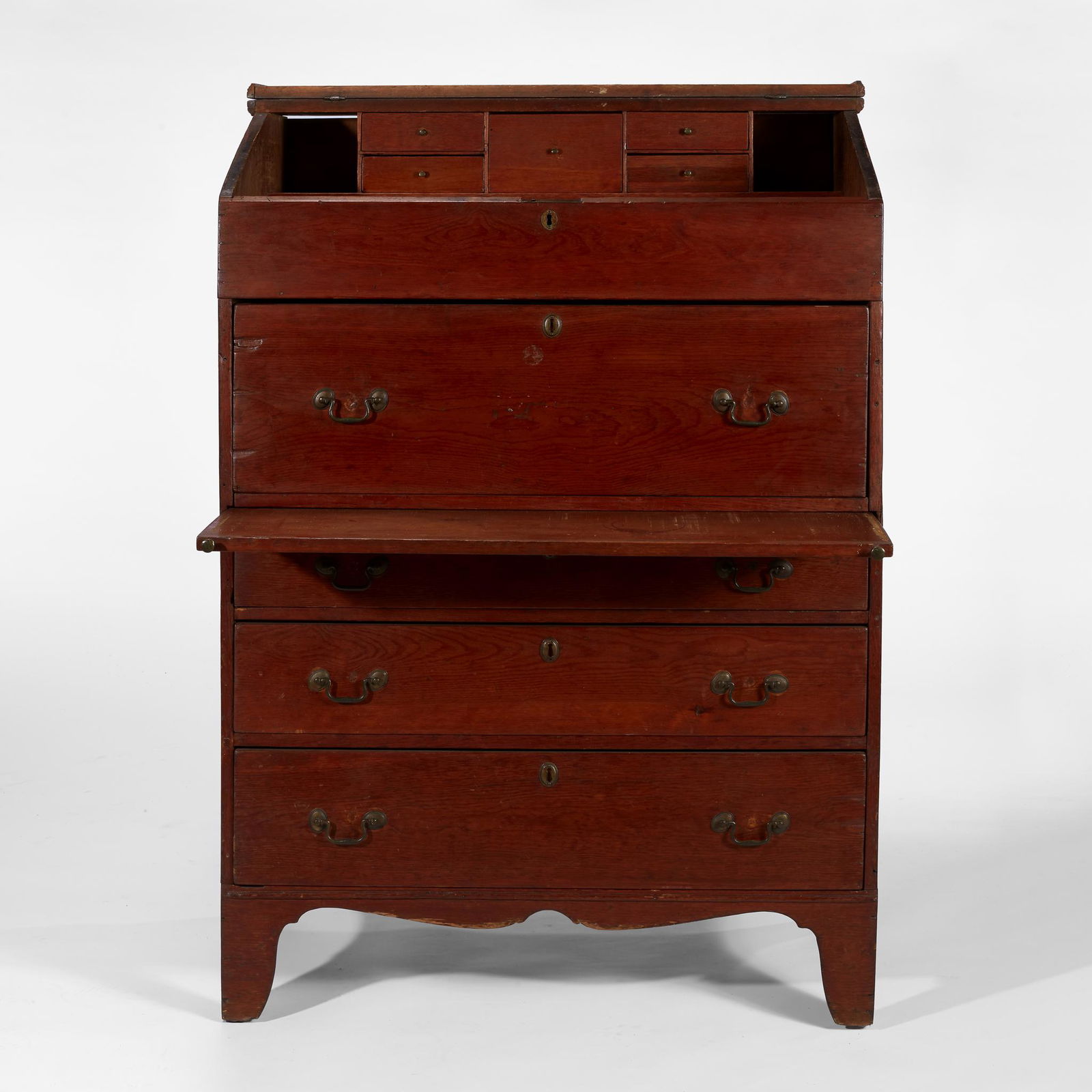 Federal pine standing slant-front writing desk, New (1 of 2)