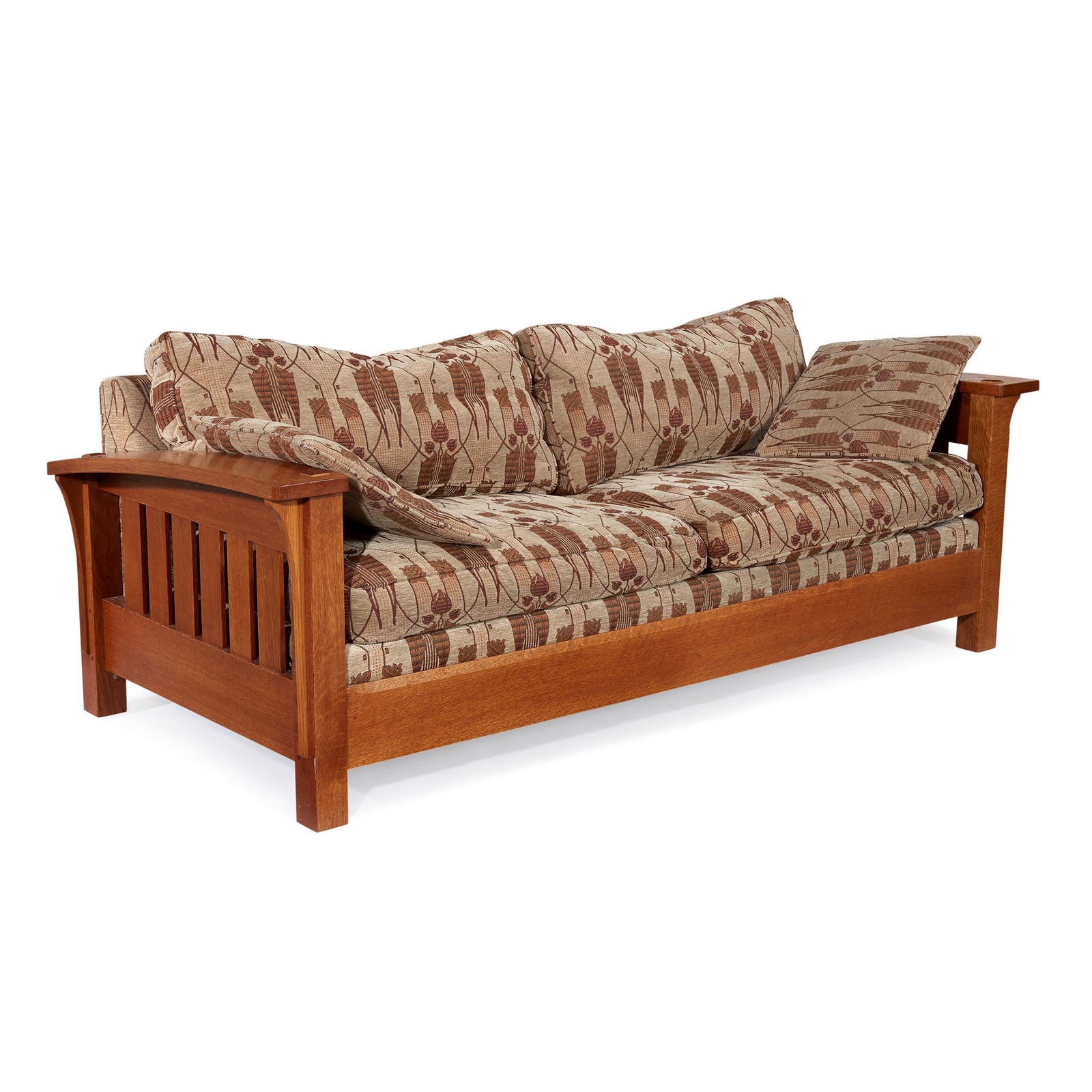 Stickley Audi & Co. (American, est. 1900 ), Sofa, 20th (1 of 2)