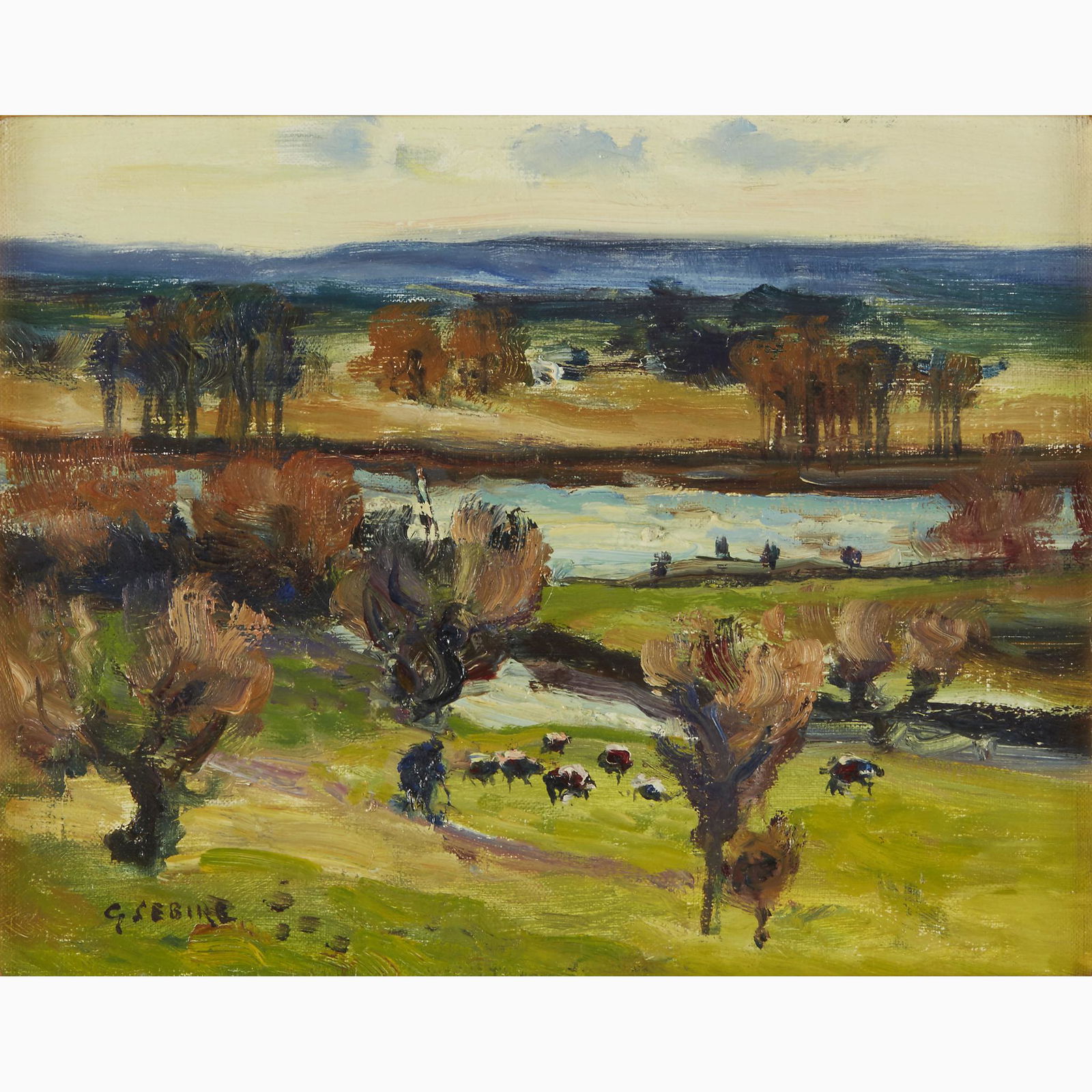 Gaston Sebire (French, 1920–2001), , Champs et Eau (1 of 1)