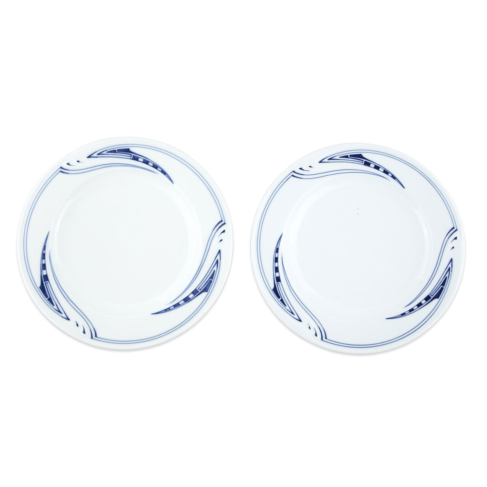 Henry van de Velde (Dutch, 1863-1957), A Pair of Dinner (1 of 2)