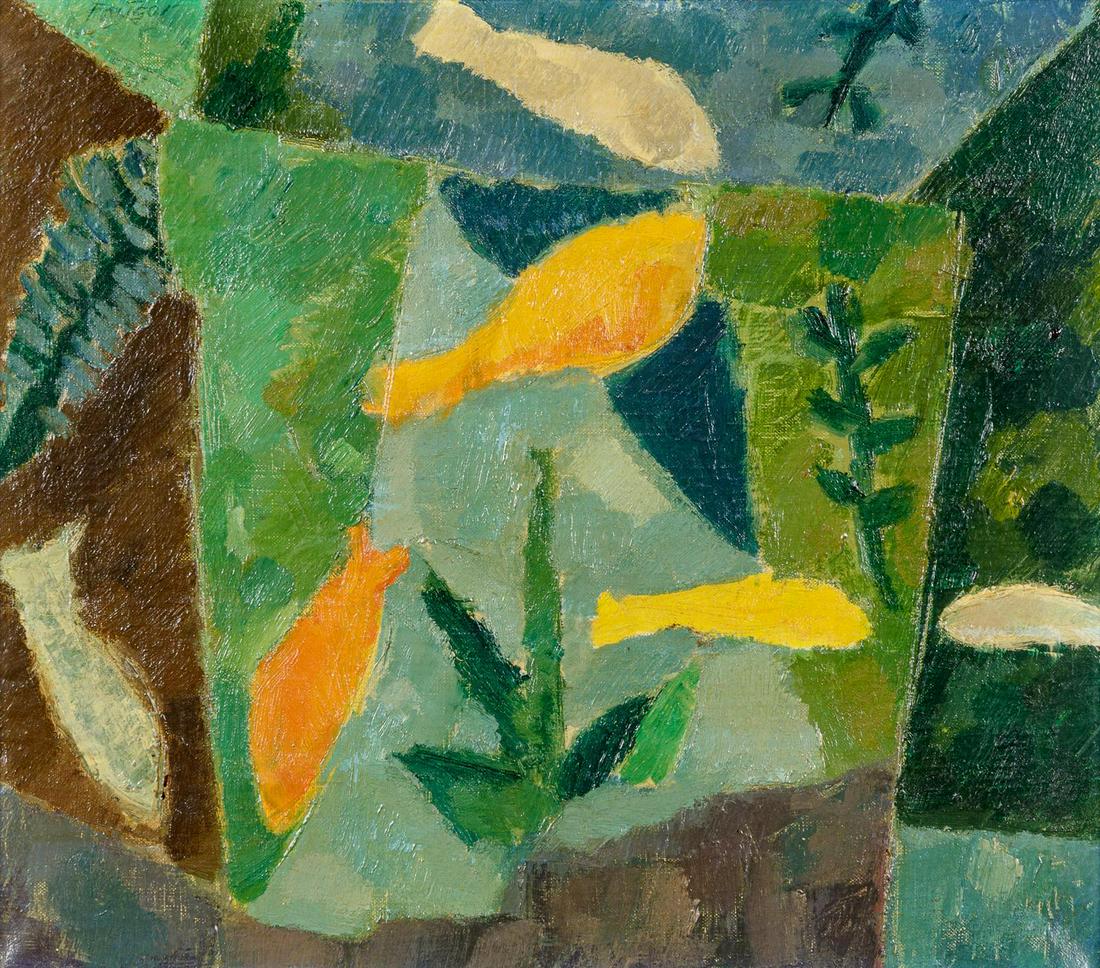 Arthur Fauser (German, 1911-1990) Untitled, 1956 (1 of 2)