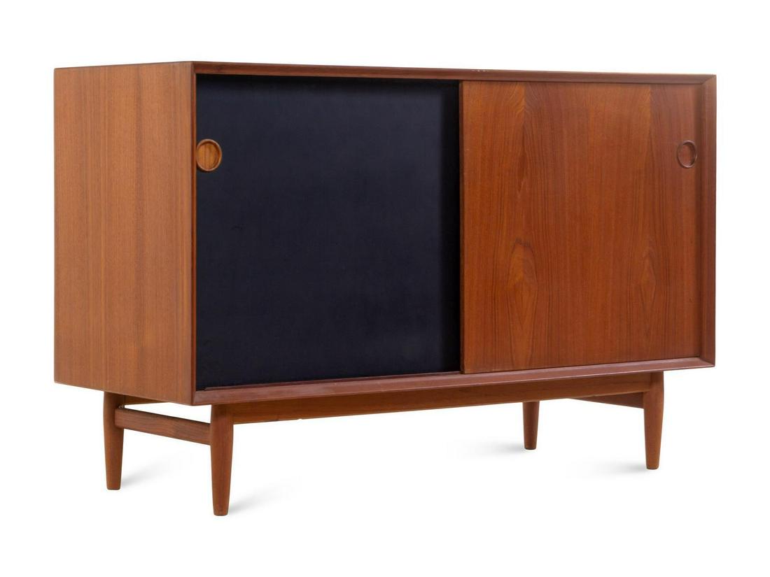 Arne Vodder (Danish, 1926-2009) CredenzaSibast, Denmark: Arne Vodder (Danish, 1926-2009) Credenza Sibast, Denmark teak manufacturer's plaque's to interior H 31 5/8 x W 49 1/2 x D 19 1/2 inches